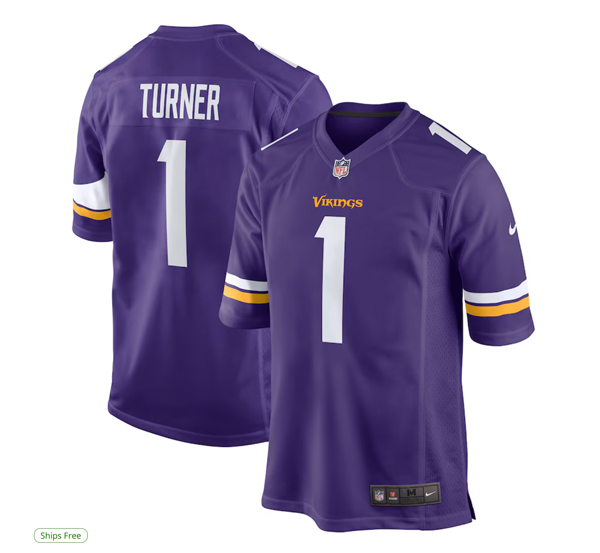 Dallas Turner Minnesota Vikings jersey