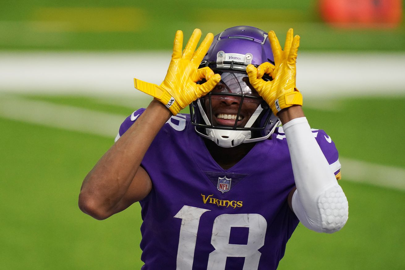 Minnesota Vikings wide receiver Justin Jefferson...