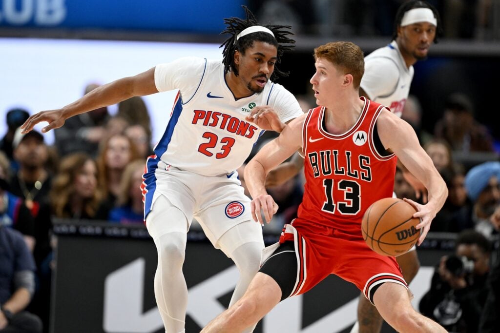 The Pistons made their first trade deadline move by acquiring Kevin Huerter, Dario Šarić, and a protected first-round pick swap. Tighter